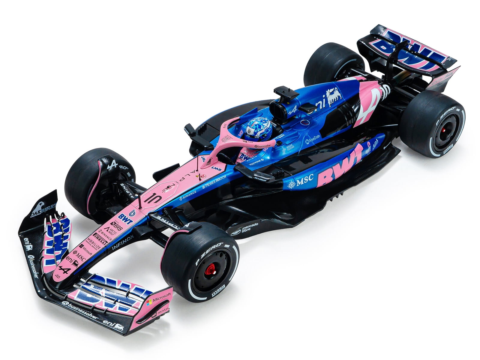 Alpine A525 #10 Pierre Gasly "BWT" Formula One F1 "Bahrain GP" (2025) "Competition" Series 1/18 Diecast Model Car by Solido