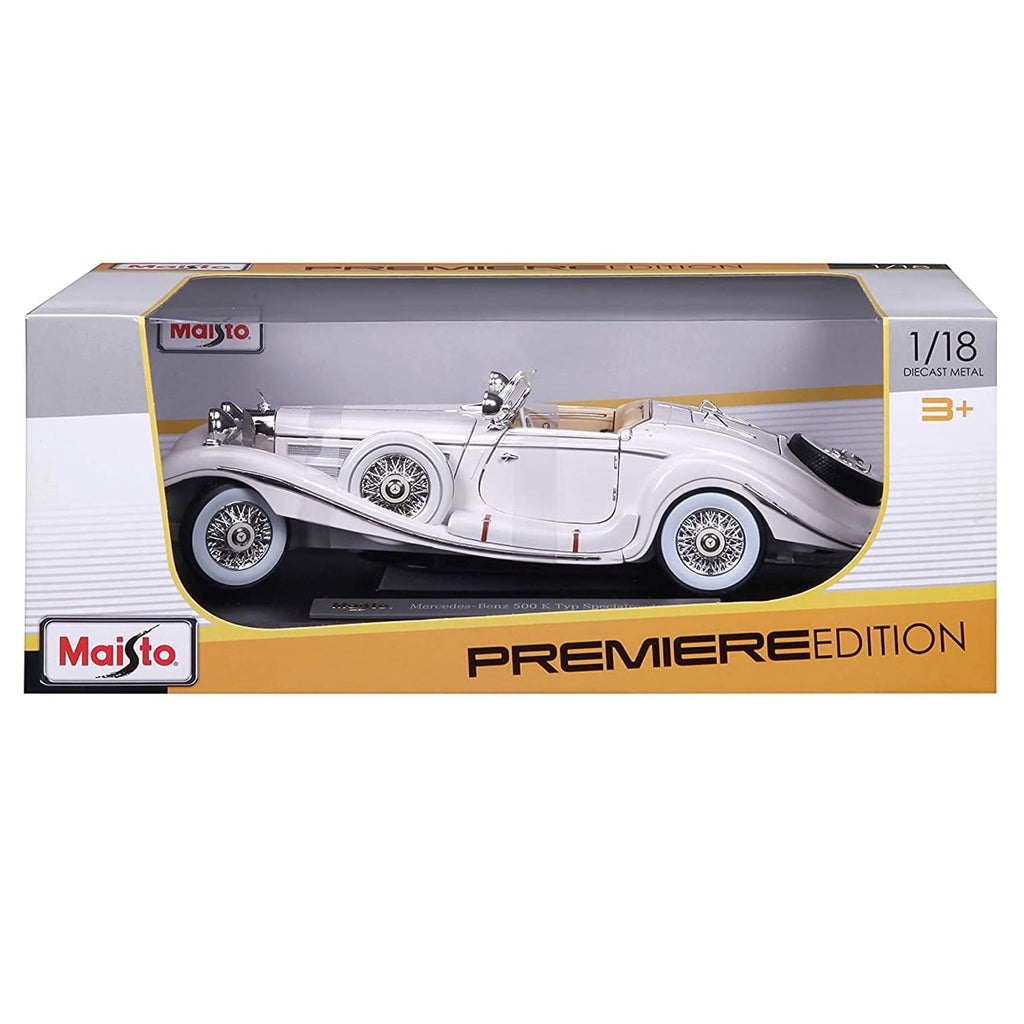 Maisto 1:18 Scale 1936 M-B 500 K Type Specialroadster Diecast Vehicle