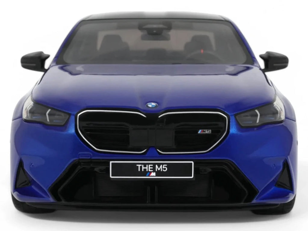 2024 BMW M5 (G90) Marina Bay Blue Metallic with Black Top 1/18 Model Car by GT Spirit
