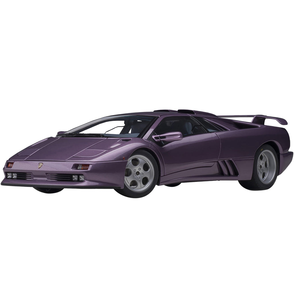 Lamborghini Diablo SE30 Jota Viola SE30 / Purple Metallic with Blue Interior 1/18 Model Car by Autoart