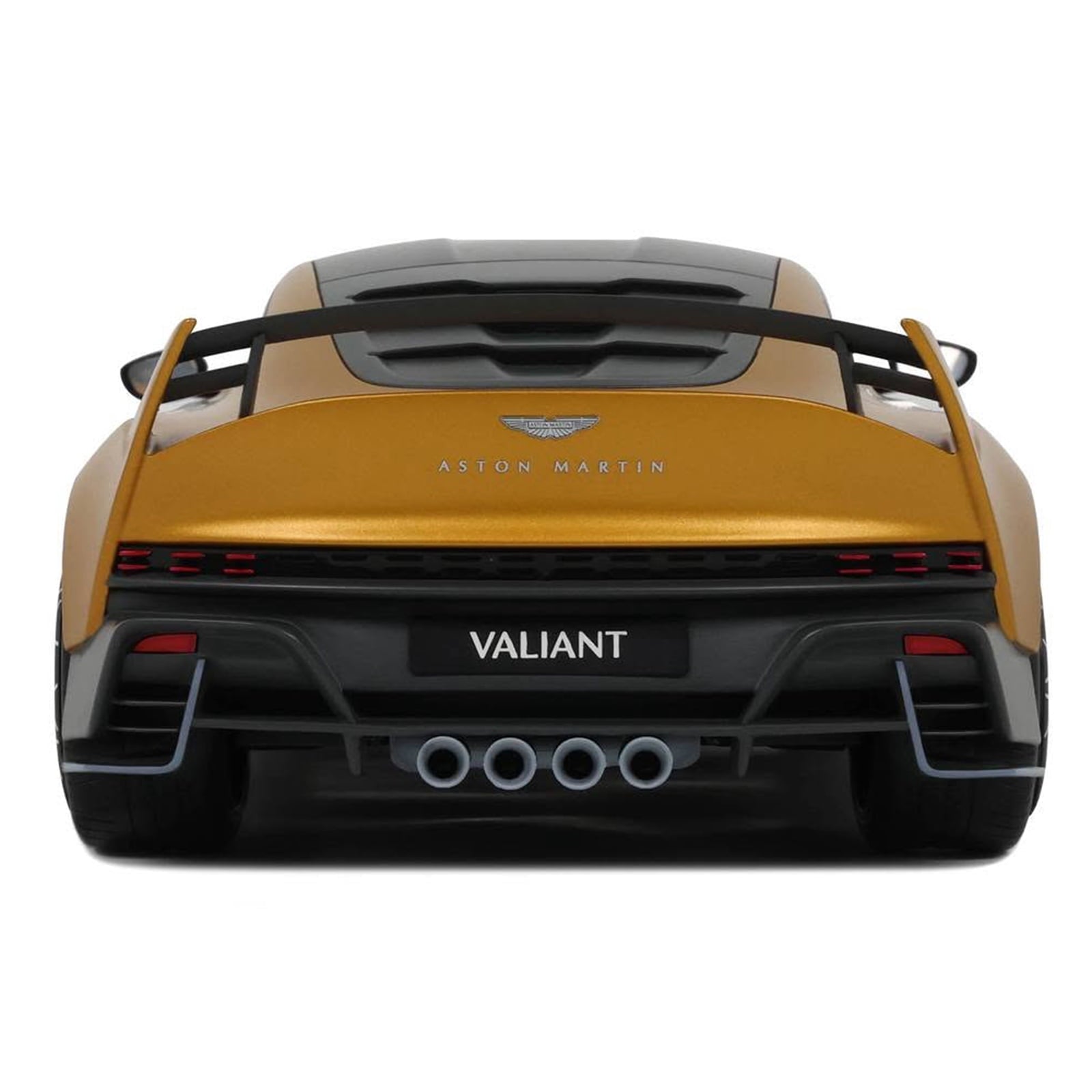 2024 Aston Martin Valiant Auric Gold Metallic with Black Top 1/18 Model Car by GT Spirit