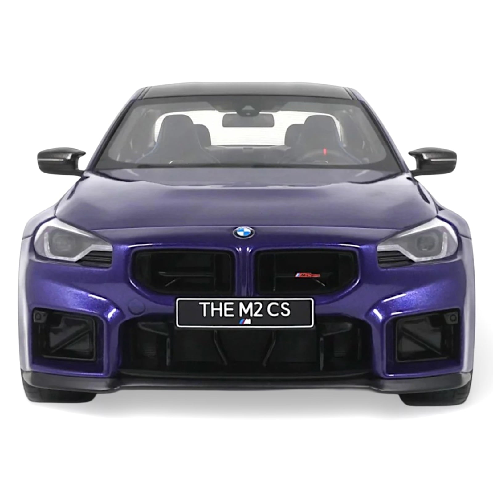 2025 BMW M2 CS Blue Metallic with Black Top 1/18 Model Car by GT Spirit
