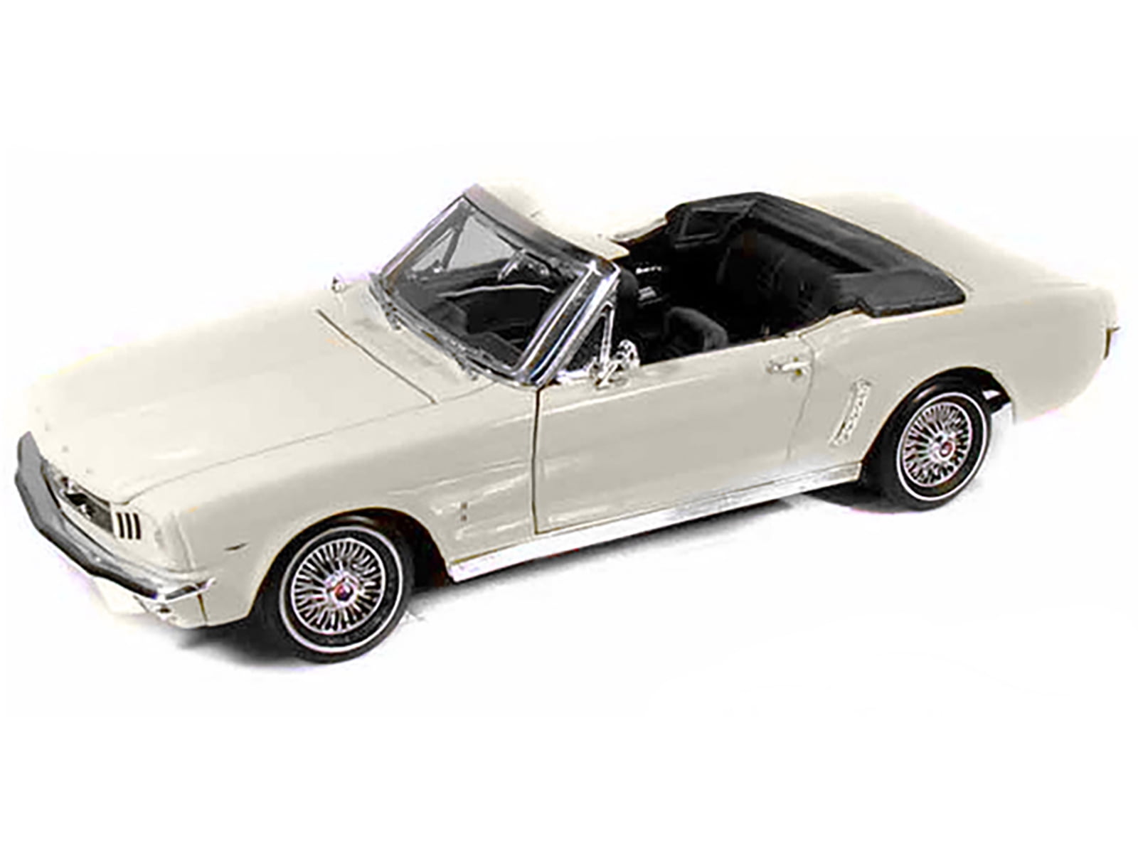1964 1/2 Ford Mustang Convertible Cream 1/18 Diecast Car Model by Motormax