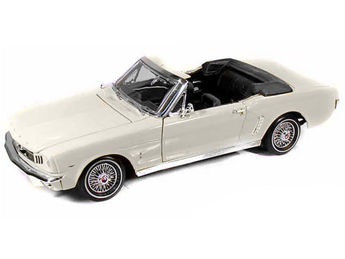 1964 1/2 Ford Mustang Convertible Cream 1/18 Diecast Car Model by Motormax