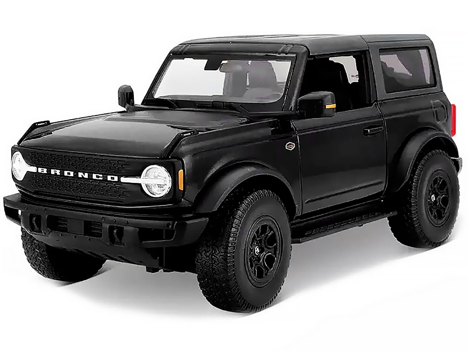 2021 Ford Bronco Wildtrak Black Metallic with Dark Gray Top "Special Edition" 1/18 Diecast Model Car by Maisto