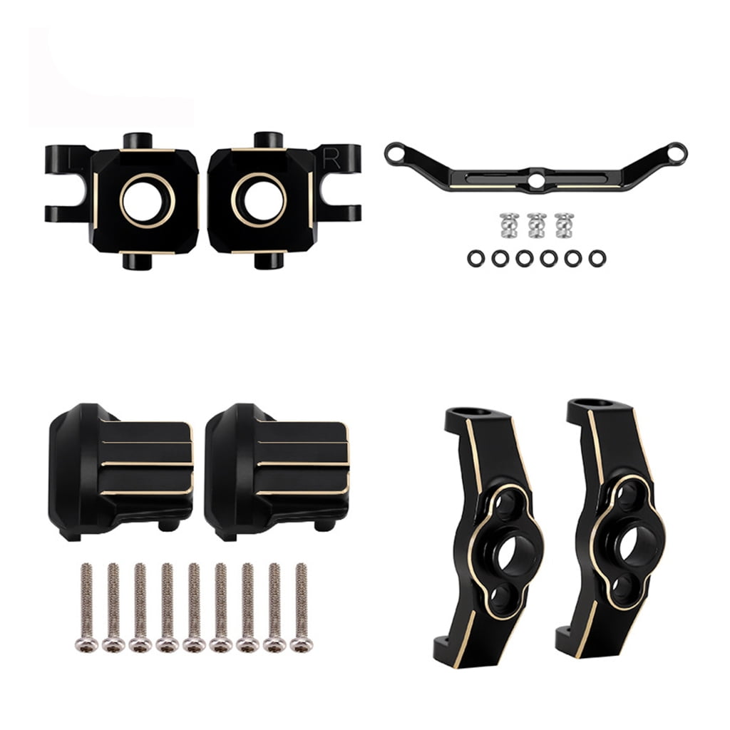 Upgraded 1/18 TRX4M Vehicle Crawler Car Brass Caps Front Steering Cup Rear C-Seat