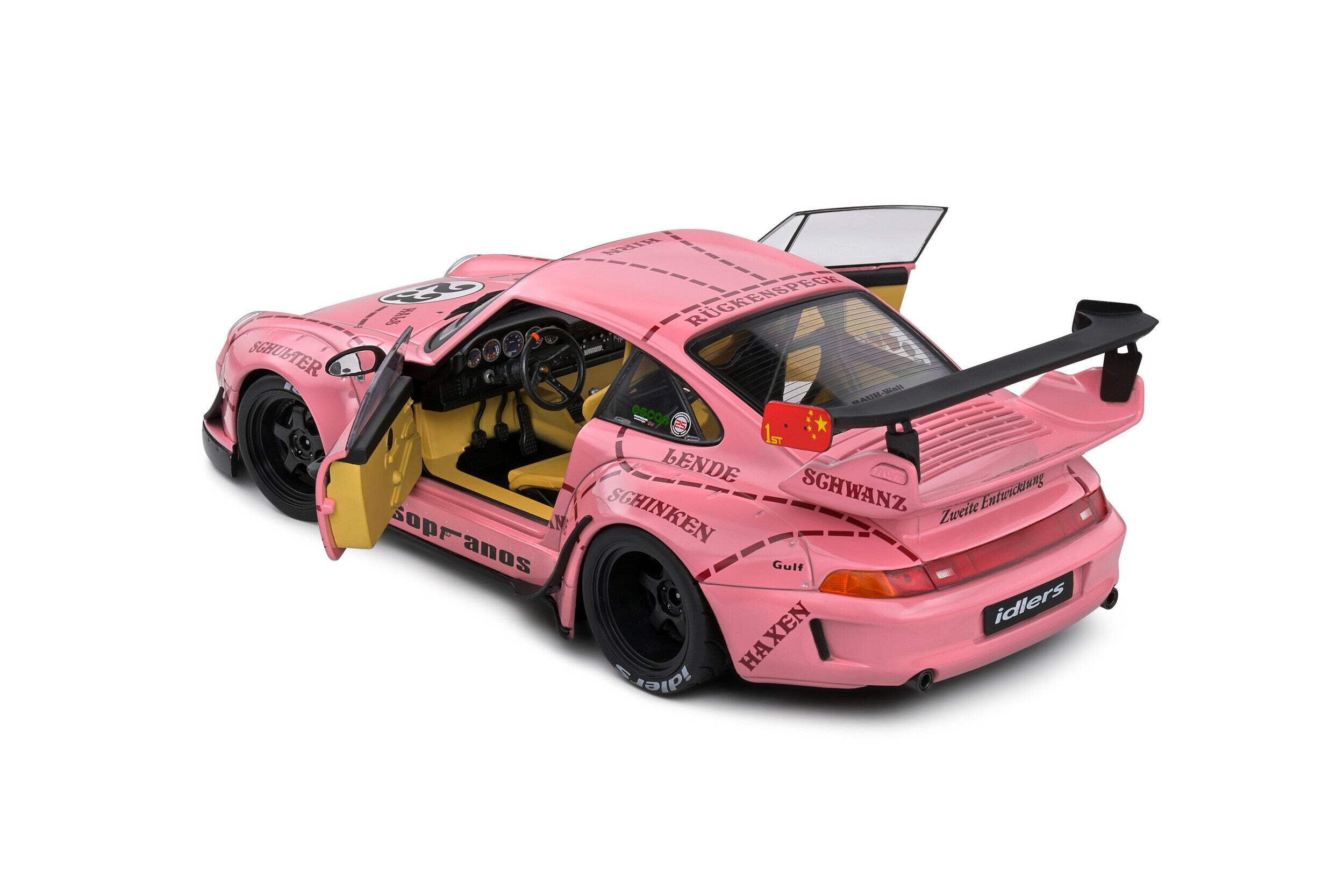 Solido 2020 Porsche 993 RWB Bodykit "Sopranos", 1:18, Pink