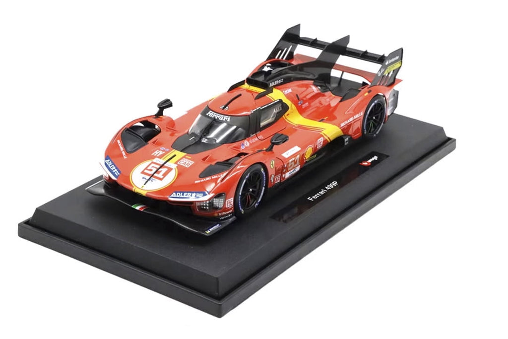 2023 Ferrari 499P #51 James Calado, Red - Bburago 18-16301R - 1/18 Scale Diecast Model Car