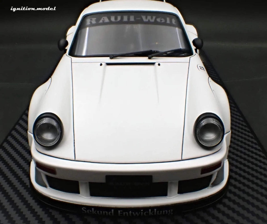 Ignition-Model Porsche 911 RWB 930 Matte White w/ Work S1 Wheels 1:18