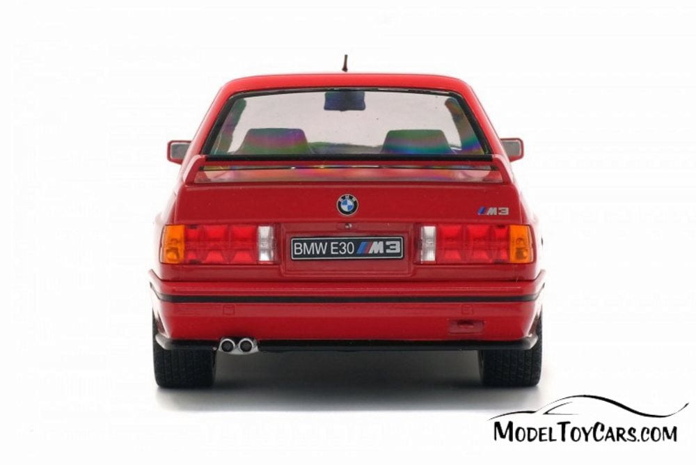1990 BMW E30 M3 Hardtop, Red - Solido S1801502 - 1/18 scale Diecast Model Toy Car