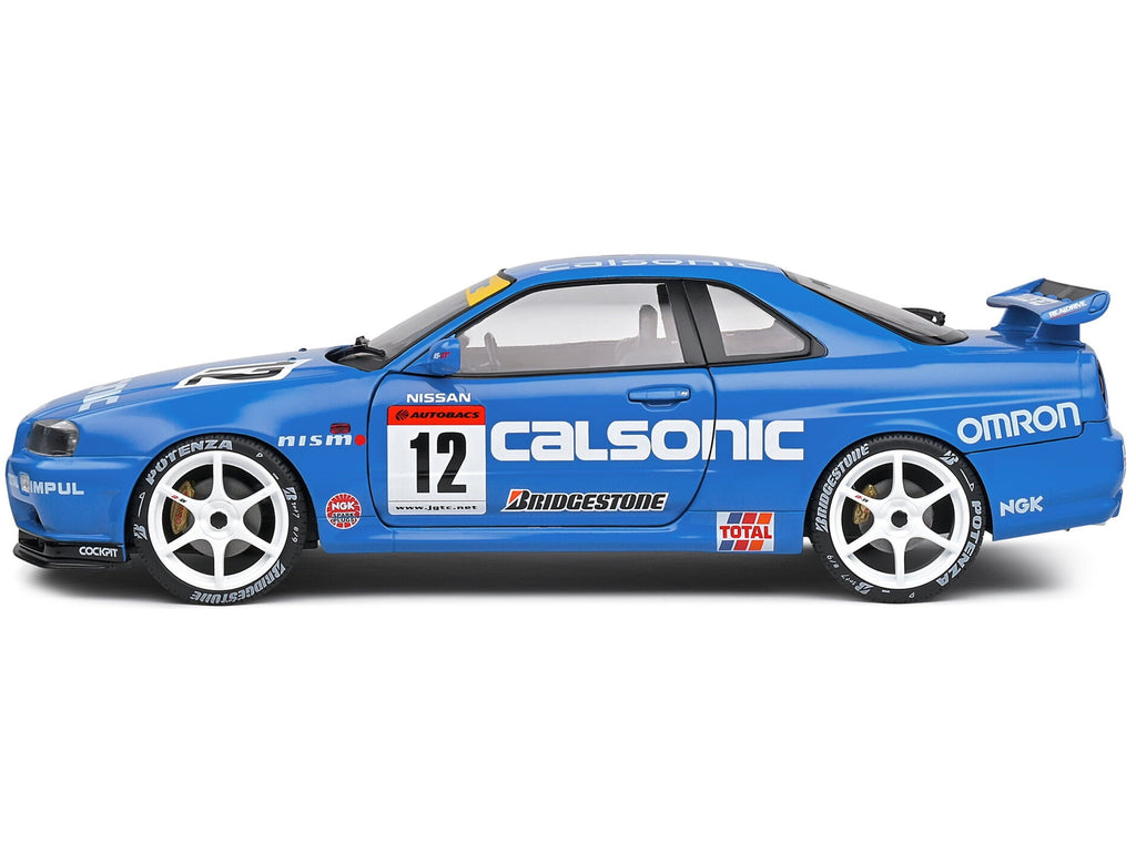 Solido 2000 Nissan GT-R (R34) Streetfighter Calsonic Tribute Blue RHD 1:18