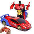 1:18 Spider RC Car Transforming Robot with 2.4GHz Remote Control, Stunt 360° Rotation and LED Lights for Boys 3-12