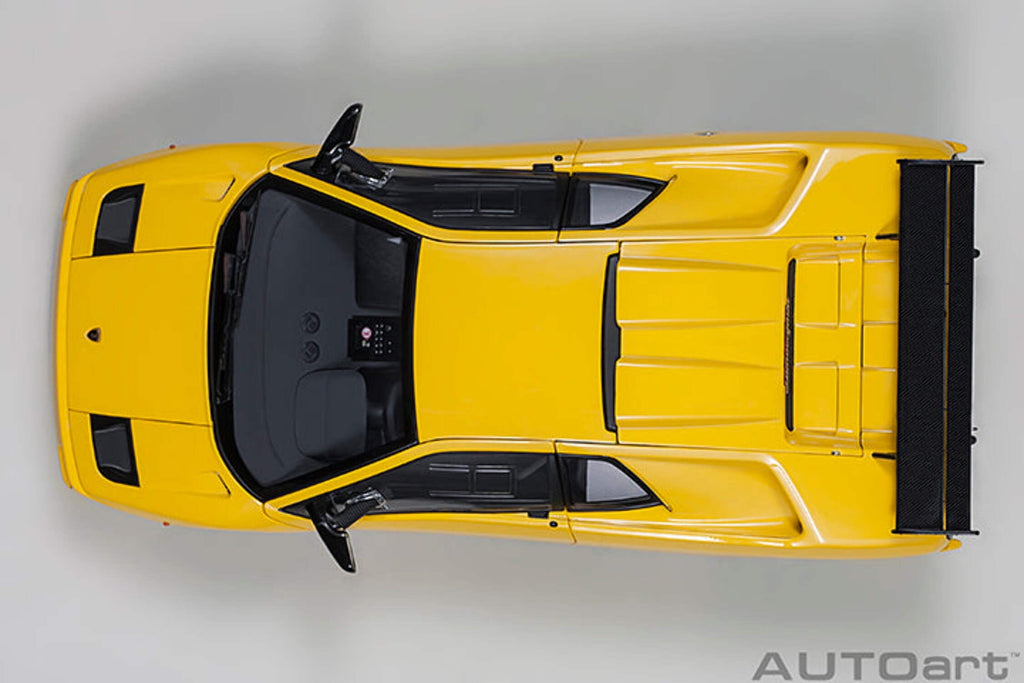 Lamborghini Diablo SV-R Superfly Yellow 1/18 Model Car by Autoart