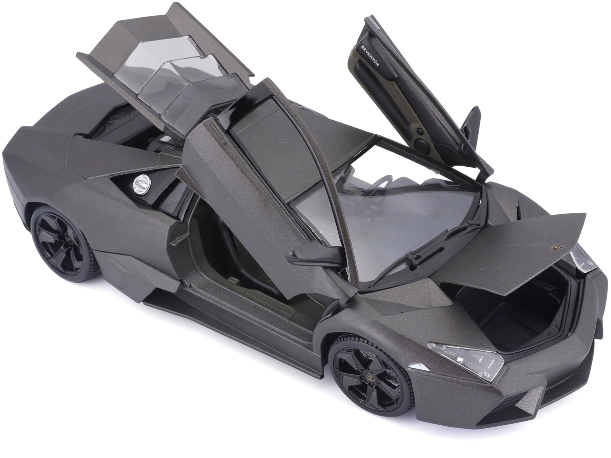 Lamborghini Reventon Dark Matt Gray 1/18 Diecast Model Car by Bburago