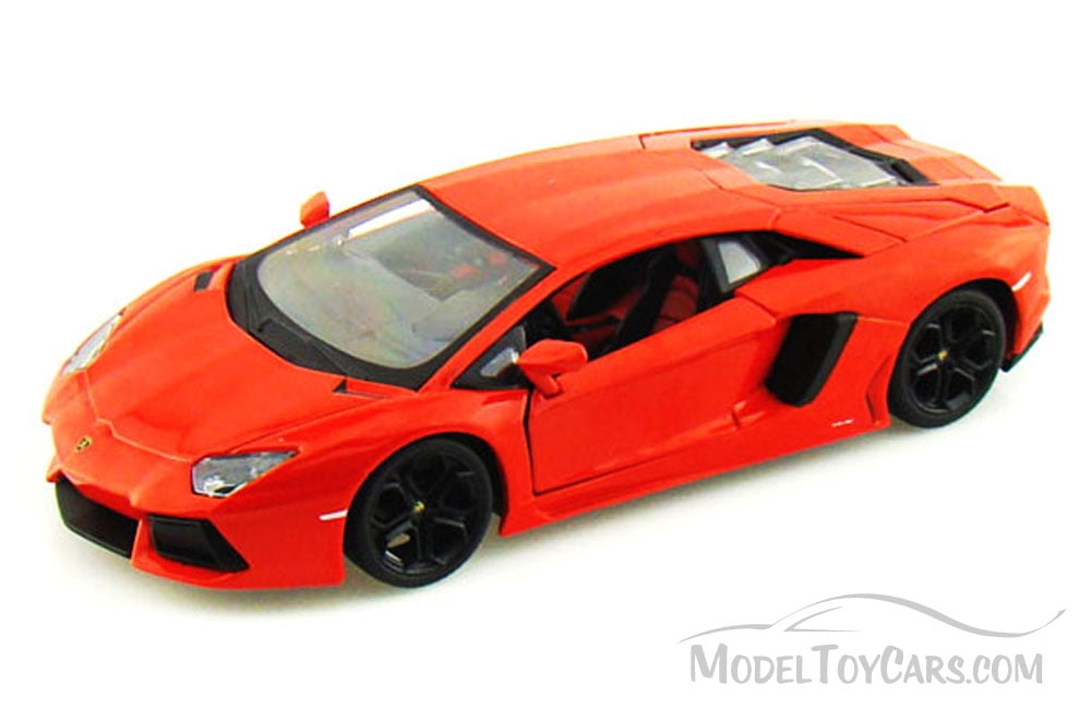 Lamborghini Aventador LP700-4, Orange - Bburago 11033 -1/18 scale Diecast Model Toy Car