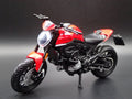 Open Box DUCATI MONSTER + PLUS BIKE MOTORCYCLE RED 1/18 SCALE DIORAMA DIECAST MODEL BIKE