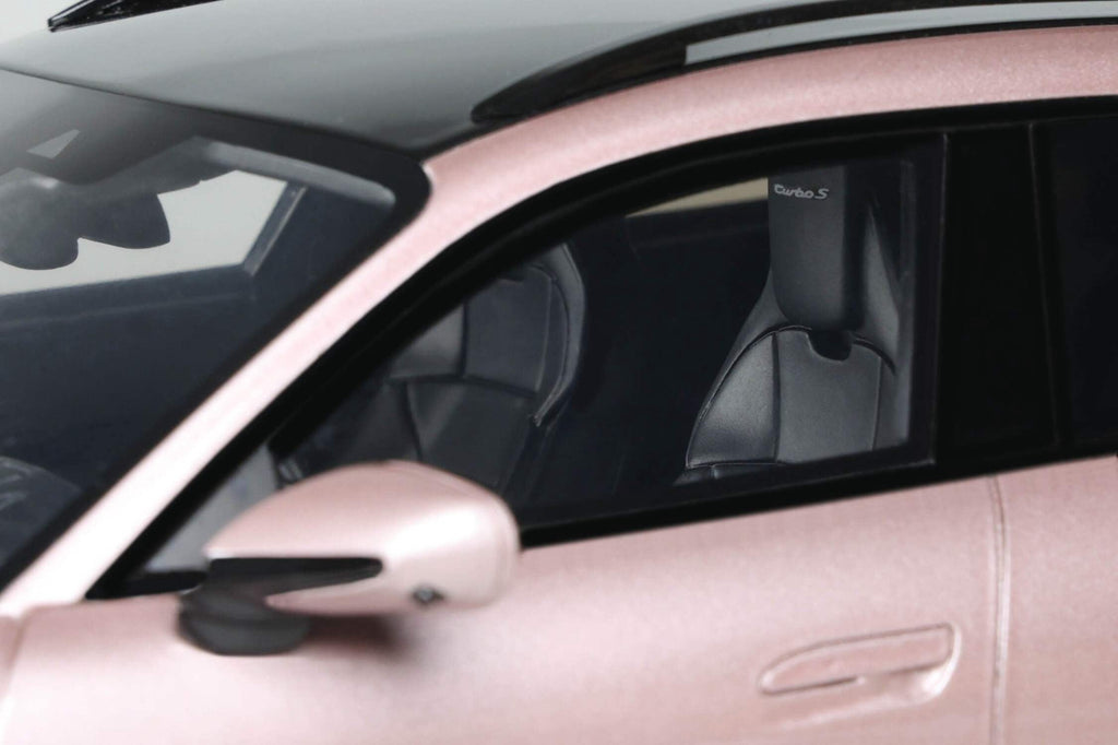 2022 Porsche Taycan Turbo S Cross Turismo Pink Metallic 1/18 Model Car by GT Spirit