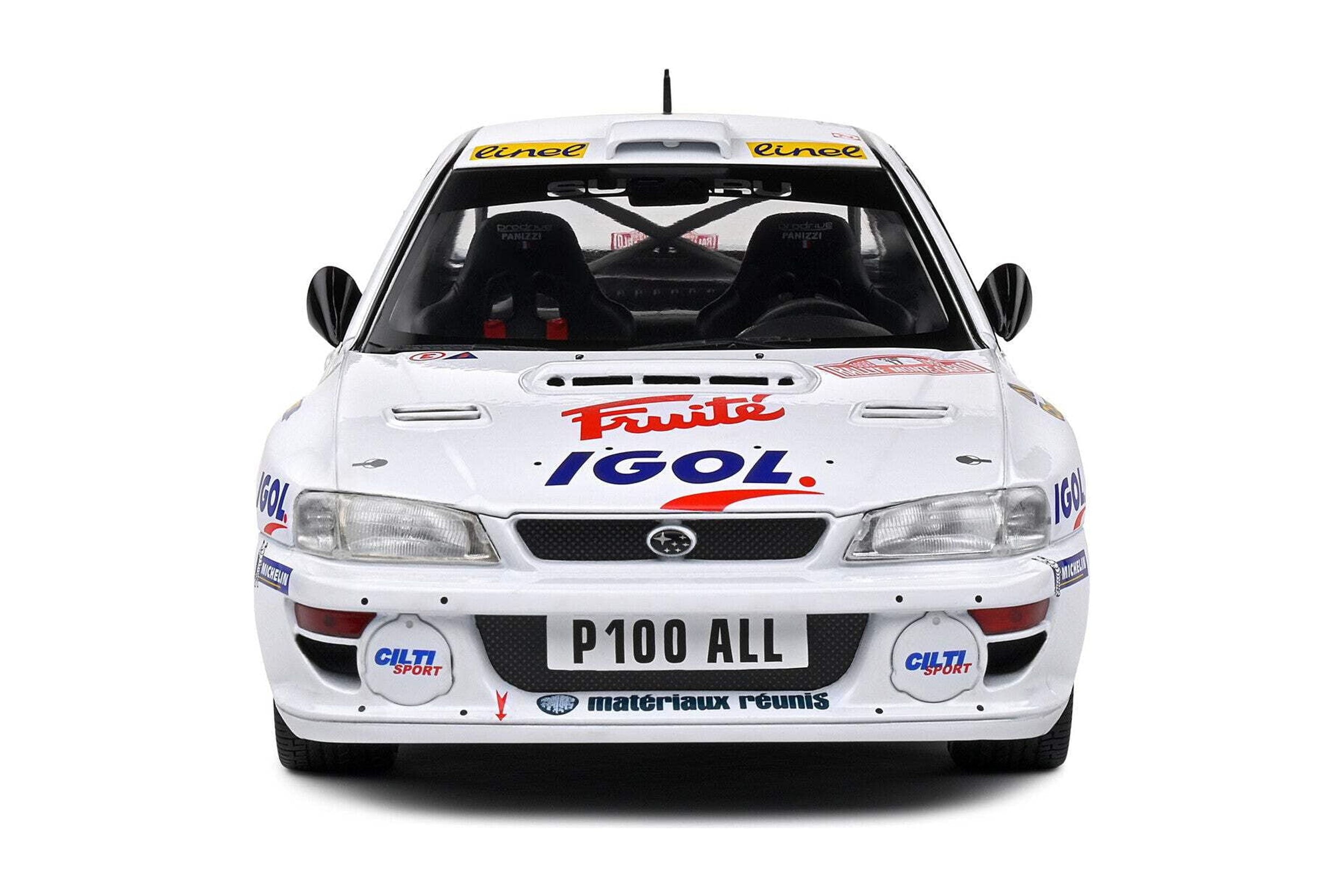 Solido 1999 Subaru Impreza 22b S5 WRC #17 Panizzi Rallye Monte Carlo White 1:18