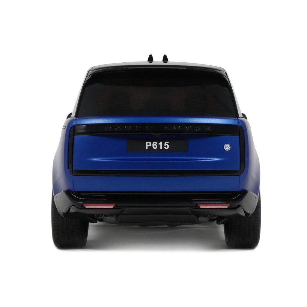 2024 Range Rover P615 SV Blue Metallic with Black Top 1/18 Model Car by GT Spirit