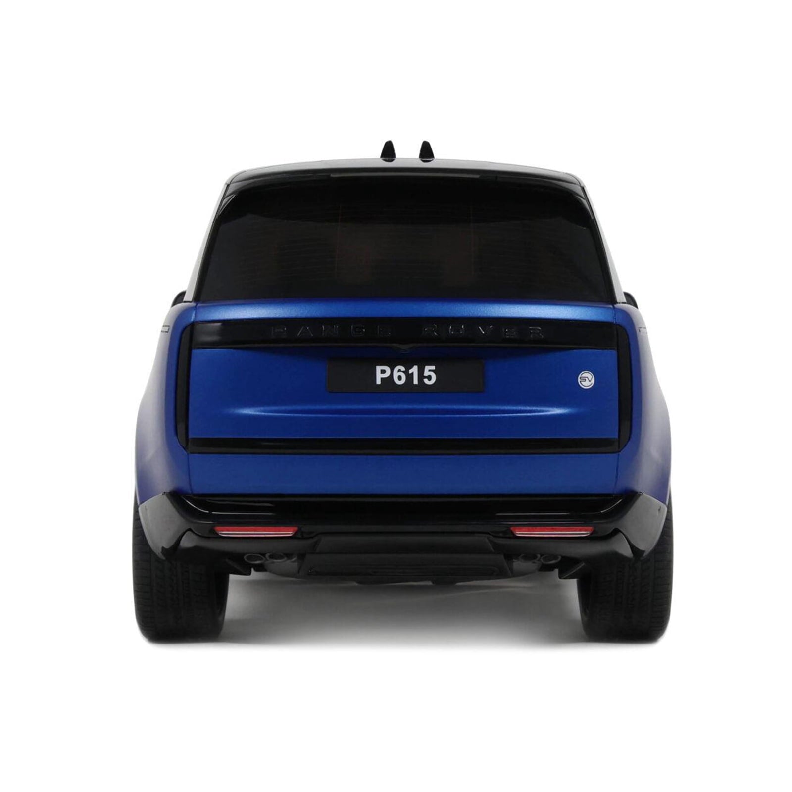 2024 Range Rover P615 SV Blue Metallic with Black Top 1/18 Model Car by GT Spirit