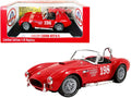 1965 Shelby Cobra 427 S/C Convertible #198 Red ACME Exclusive 1/18 Diecast Model Car by Shelby Collectibles