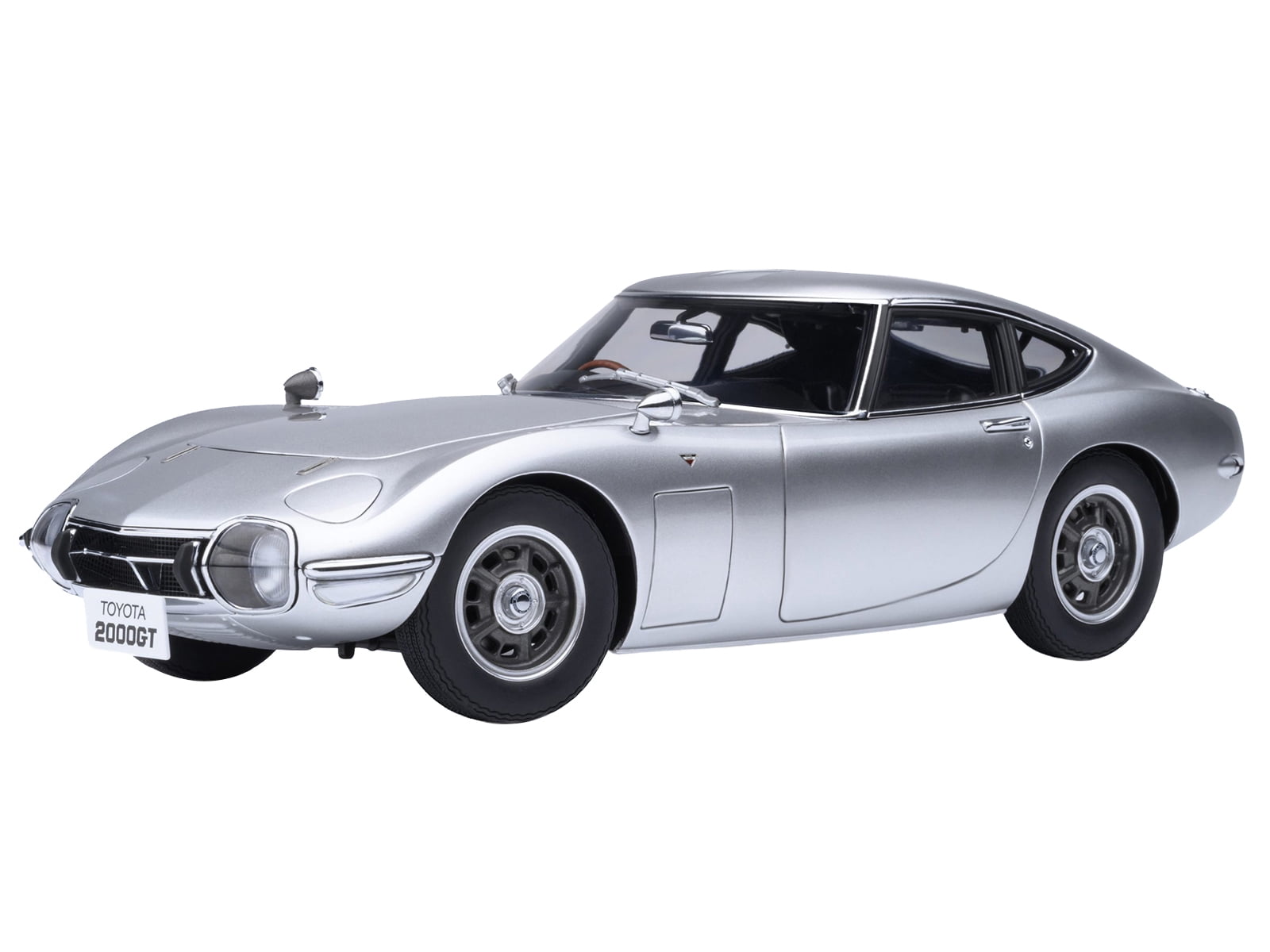 1967 Toyota 2000GT RHD (Right Hand Drive) Silver Metallic 1/18 Model Car by Autoart