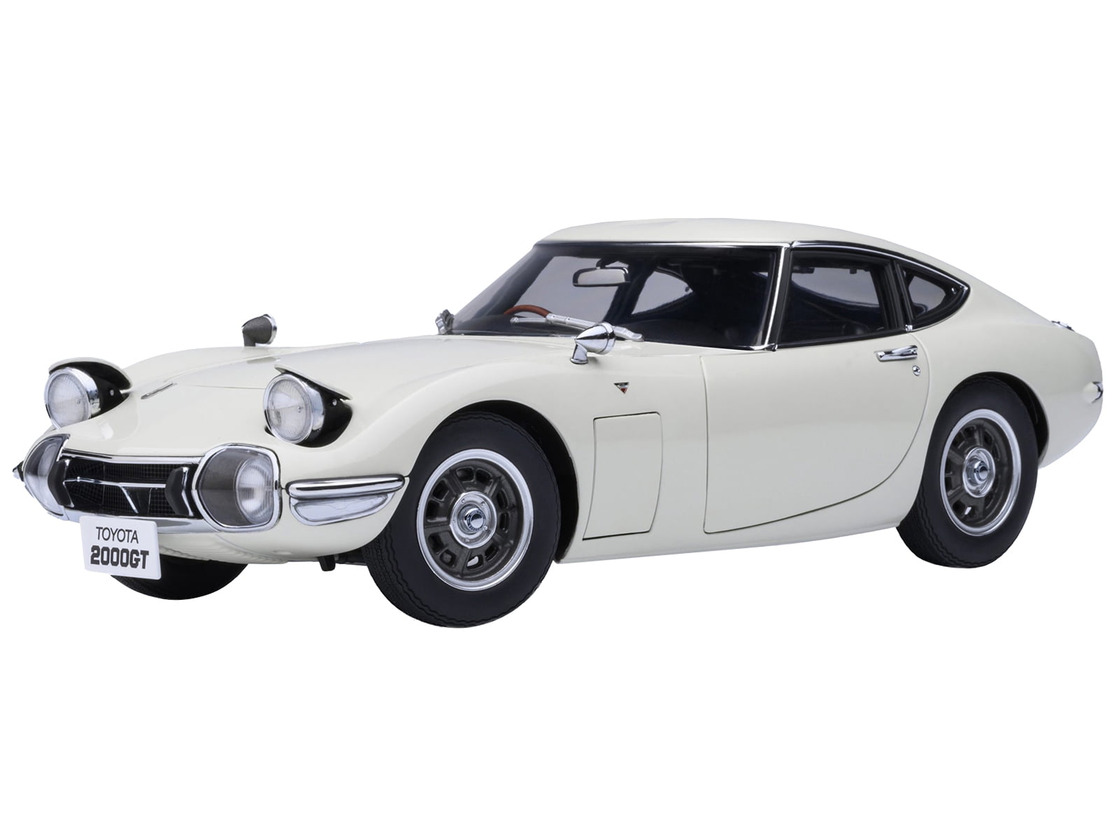1967 Toyota 2000GT RHD (Right Hand Drive) White 1/18 Model Car by Autoart