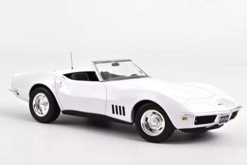 1969 Chevrolet Corvette Convertible Can Am White 1/18 Diecast Model Car by Norev
