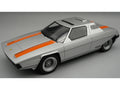1976 Ferrari 308 GT Rainbow By Bertone Silver Metallic with Orange Stripes "Mythos Series" 1/18 Model Car by Tecnomodel