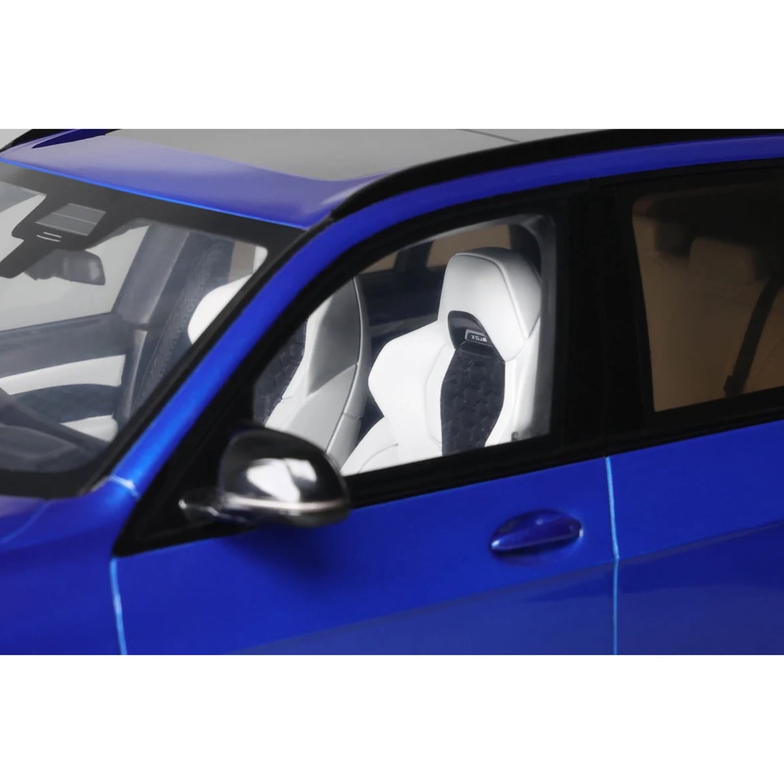 2023 BMW X5 M Competition Blue Metallic with Black Top 1/18 Model Car by GT Spirit
