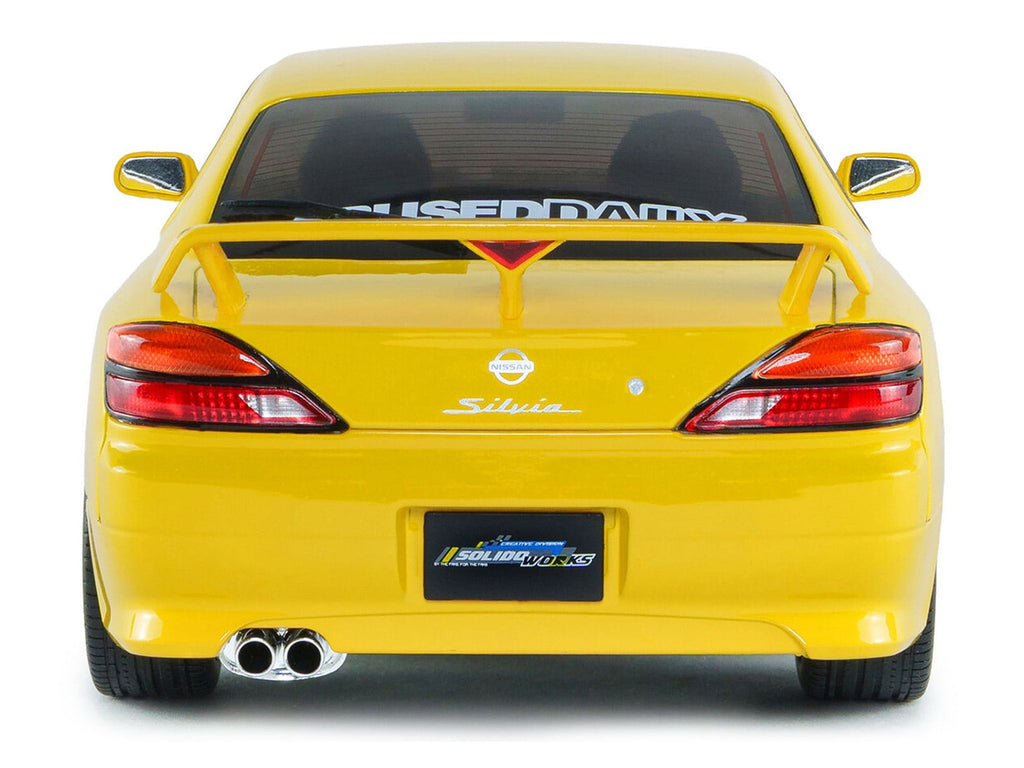 1999 Nissan Silvia (S15) Spec-R Aero RHD (Right Hand Drive) Lightning Yellow 1/18 Diecast Model Car by Solido