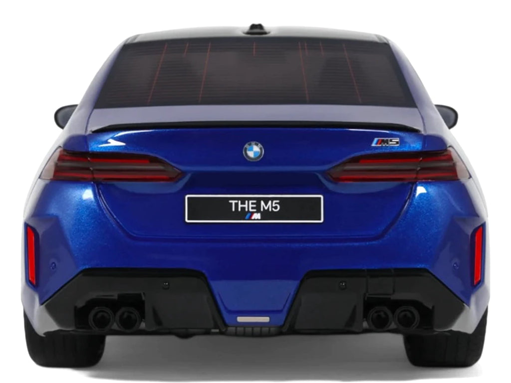2024 BMW M5 (G90) Marina Bay Blue Metallic with Black Top 1/18 Model Car by GT Spirit