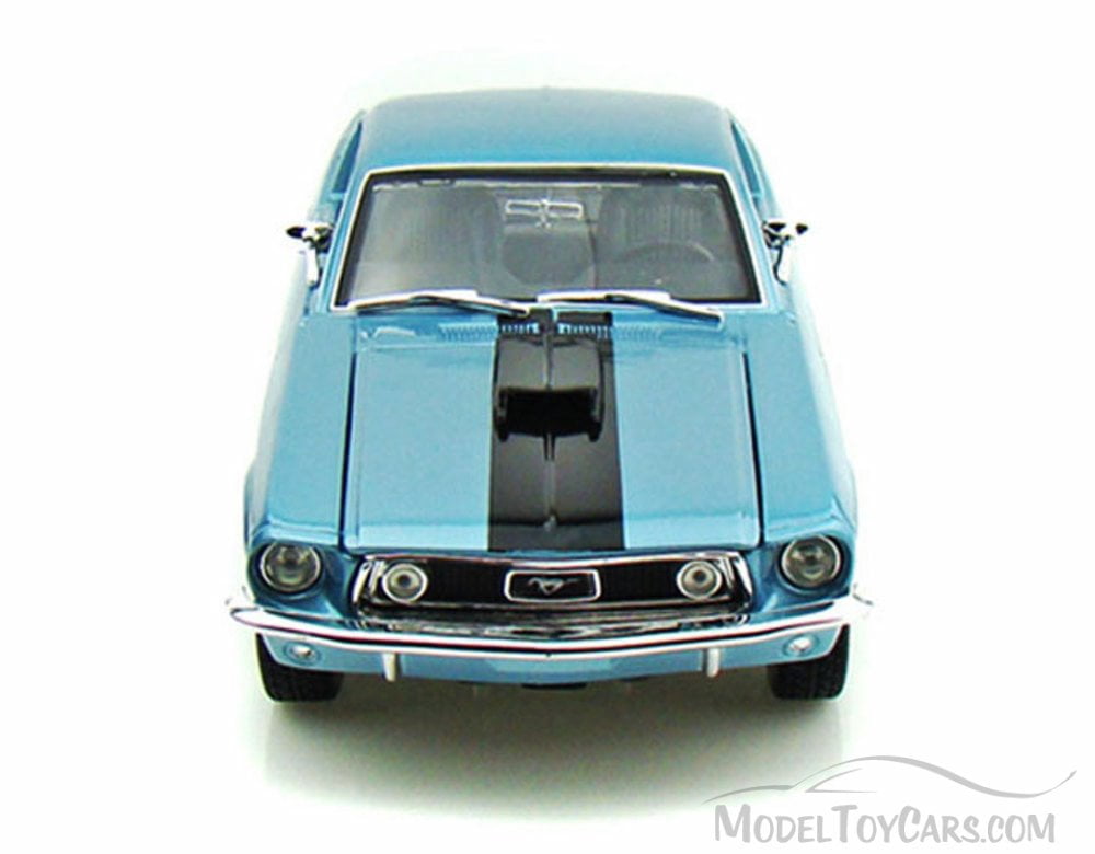 1968 Ford Mustang GT Cobra Jet, Blue - Maisto Special Edition 31167 - 1/18 Scale Diecast Model Toy Car