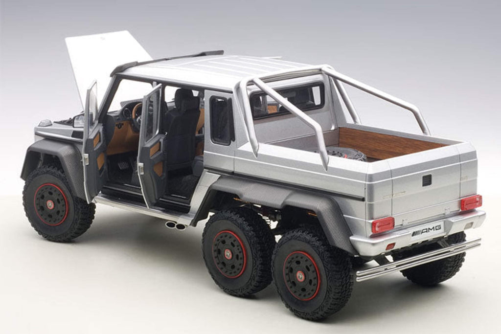 Mercedes G63 AMG 6X6 Silver 1/18 Model Car by Autoart
