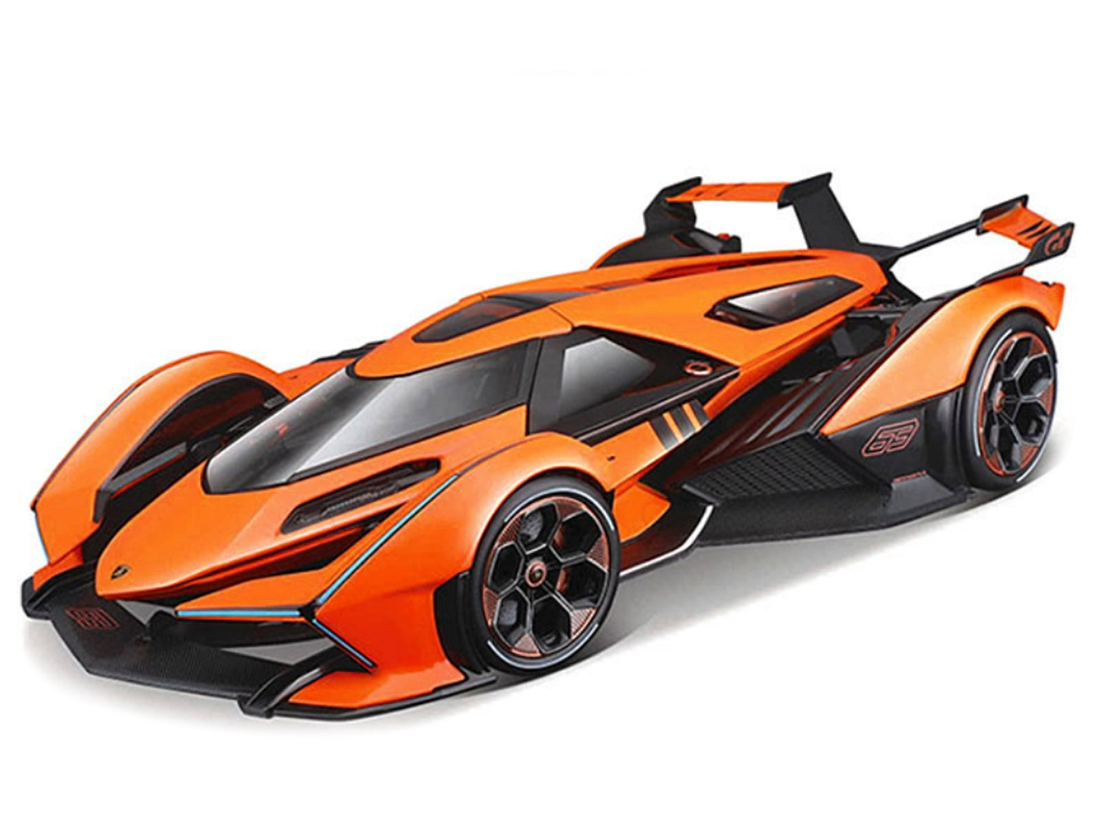 Lamborghini V12 Vision Gran Turismo Orange Metallic "Special Edition" 1/18 Diecast Model Car by Maisto