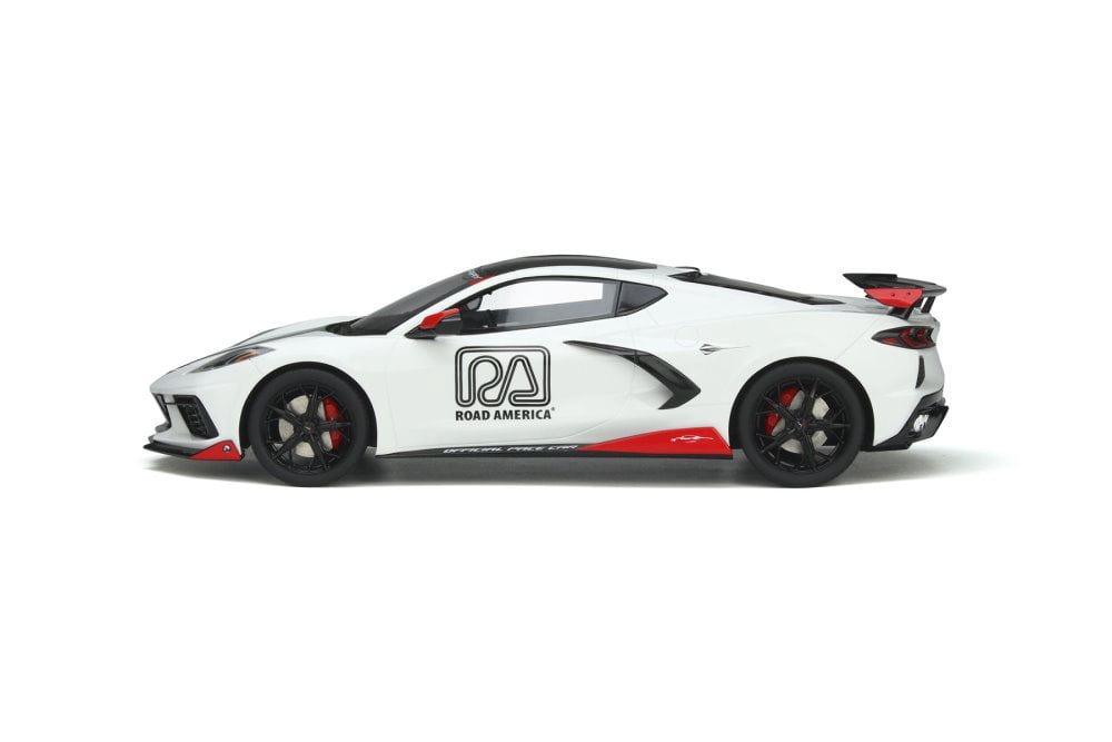 2020 Chevy Corvette C8 Stingray Official Pace Car, Artic White - GT Spirit GT370 - 1/18 scale Resin Model Toy Car
