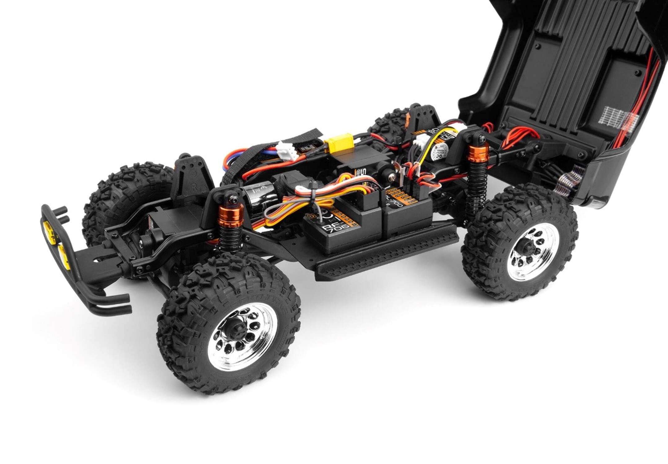 New Black HPI Venture18 Brushed 1985 Toyota Hilux SR5 1/18 RTR 4WD HPI160800