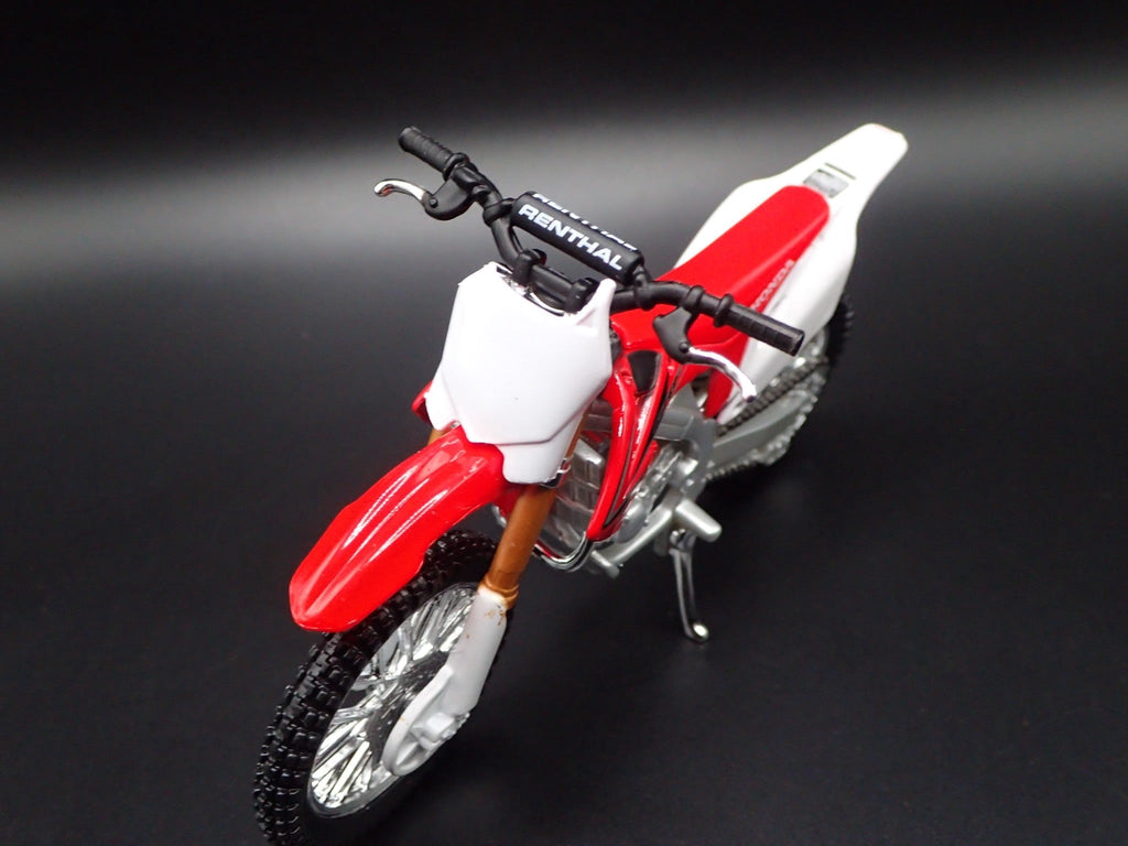 Open Box HONDA CRF450R DIRT BIKE MOTORCYCLE RED 1/18 SCALE DIORAMA DIECAST MODEL BIKE
