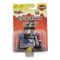 2007 Maisto Cycle Town Harley Davidson Motorcycle Blue & Silver Diecast 1:64 Scale