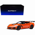 2019 Chevrolet Corvette C7 ZR1 Sebring Orange Tintcoat with Carbon Top 1/18 Model Car by Autoart