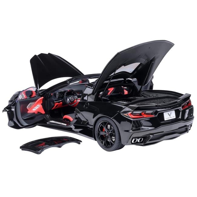 Autoart 71280 2020 Chevrolet Corvette C8 Stingray Black 1-18 Scale Model Car