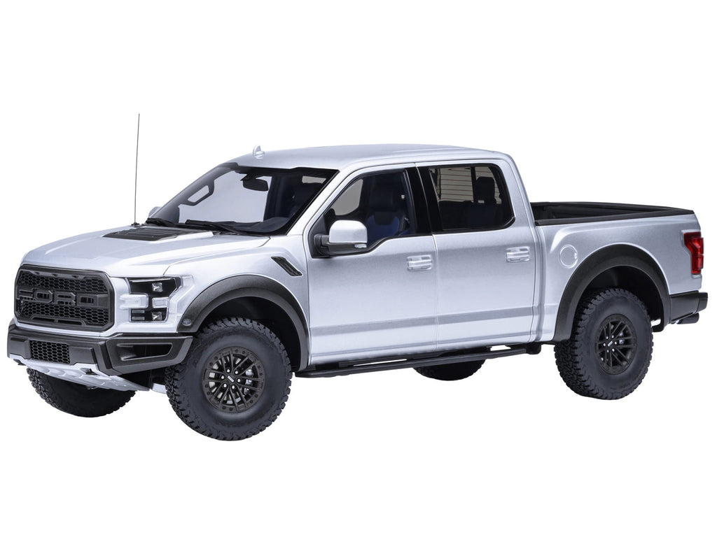 2019 Ford F-150 Raptor Pickup Truck Ingot Silver 1/18 Model Car by Autoart