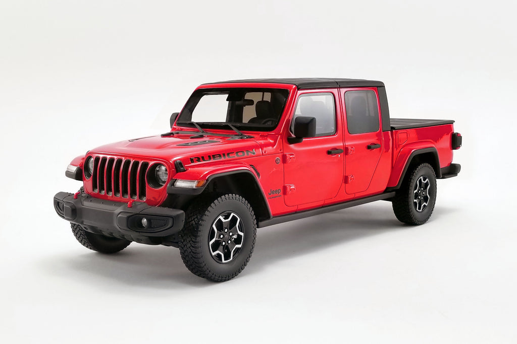 2019 Jeep Gladiator Rubicon Pickup Truck, Firecracker Red - GT Spirit US024 - 1/18 scale Resin Model Toy Car