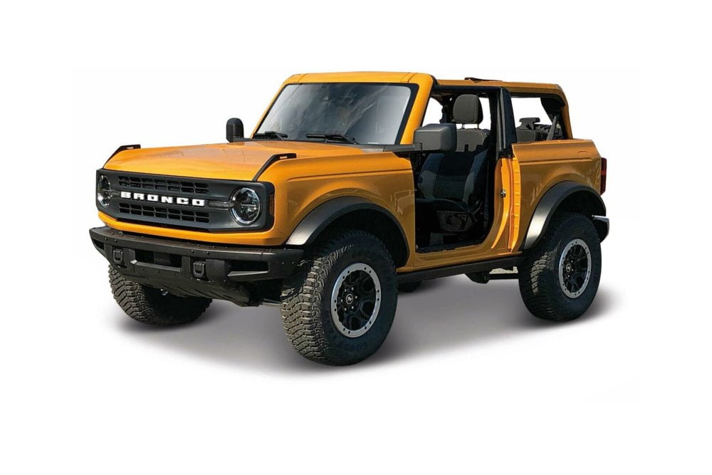 2021 Ford Bronco Badland, Orange - Maisto 31457OR - 1/18 scale Diecast Model Toy Car
