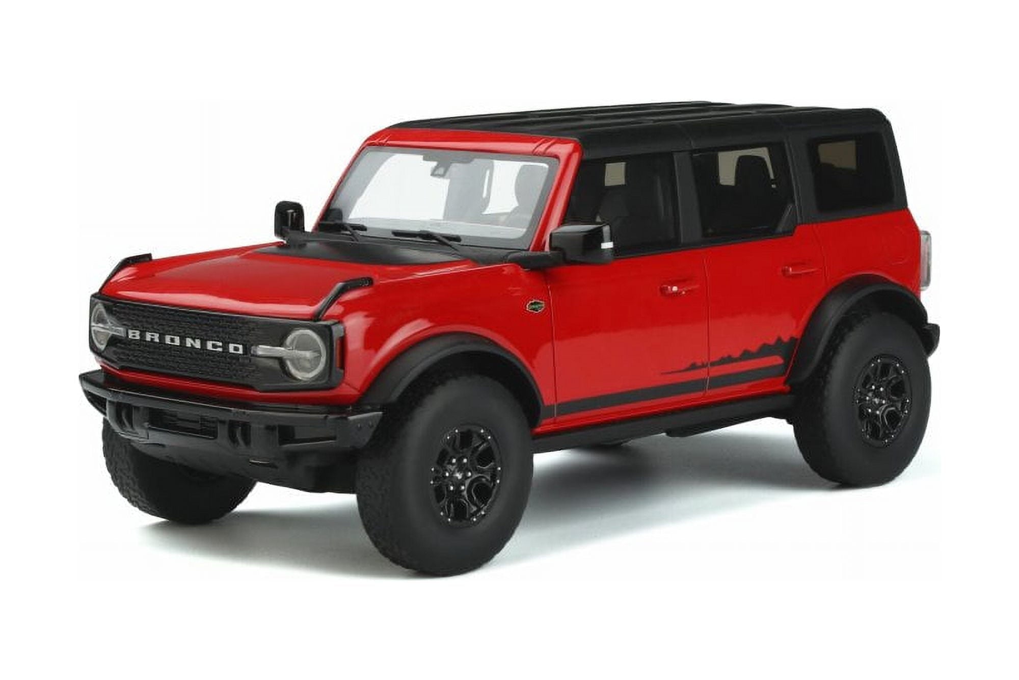 2021 Ford Bronco Wildtrak 4 Doors, Race Red - GT Spirit GT360 - 1/18 scale Resin Model Toy Car