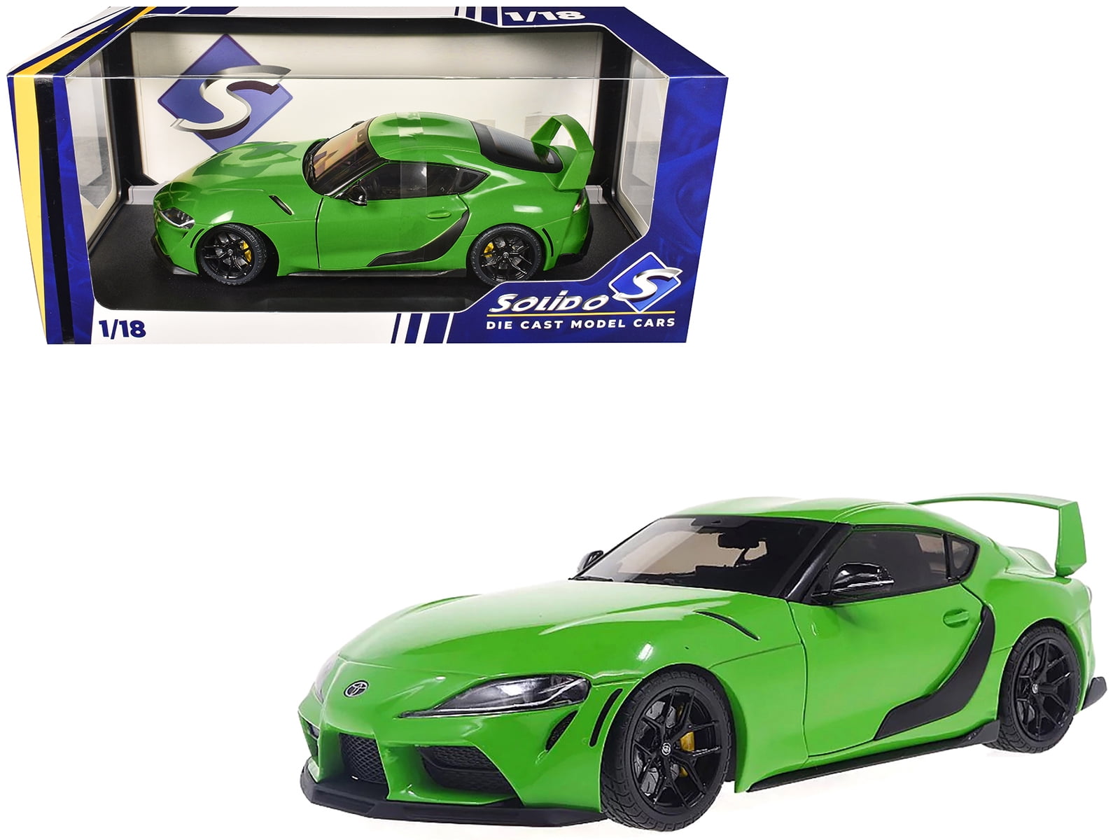 2023 Toyota GR Supra "StreetFighter" Green 1/18 Die Cast Model Car by Solido