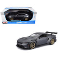 2025 Ford Mustang GTD Dark Gray Metallic with Black Top "Special Edition" Series 1/18 Diecast Model Car by Maisto