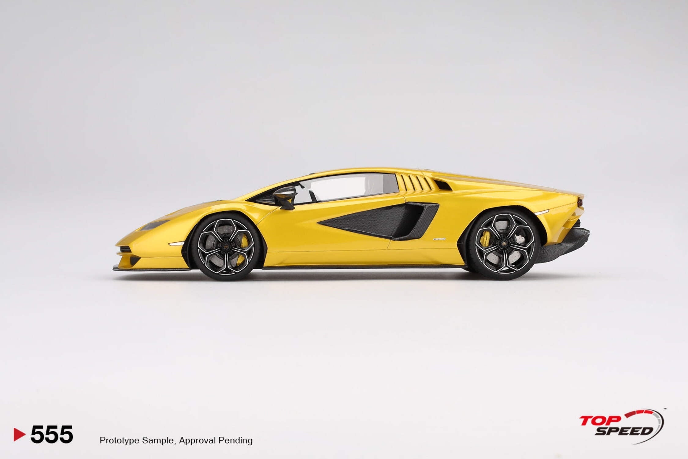 Lamborghini Countach LPI 800-4 New Giallo Orion Gold Metallic 1/18 Model Car by Top Speed