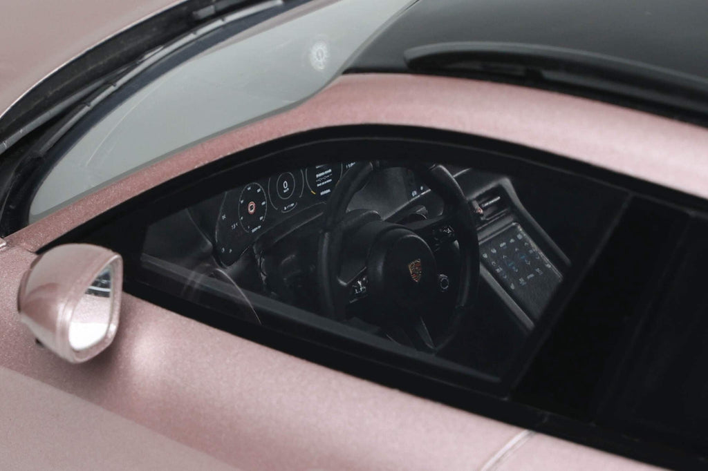 2022 Porsche Taycan Turbo S Cross Turismo Pink Metallic 1/18 Model Car by GT Spirit