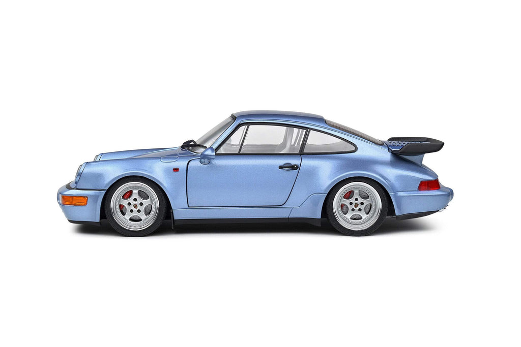 1990 Porsche 911 (964) Turbo Horizon Blue Metallic 1/18 Die Cast Model Car by Solido
